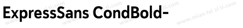 ExpressSans CondBold字体转换
